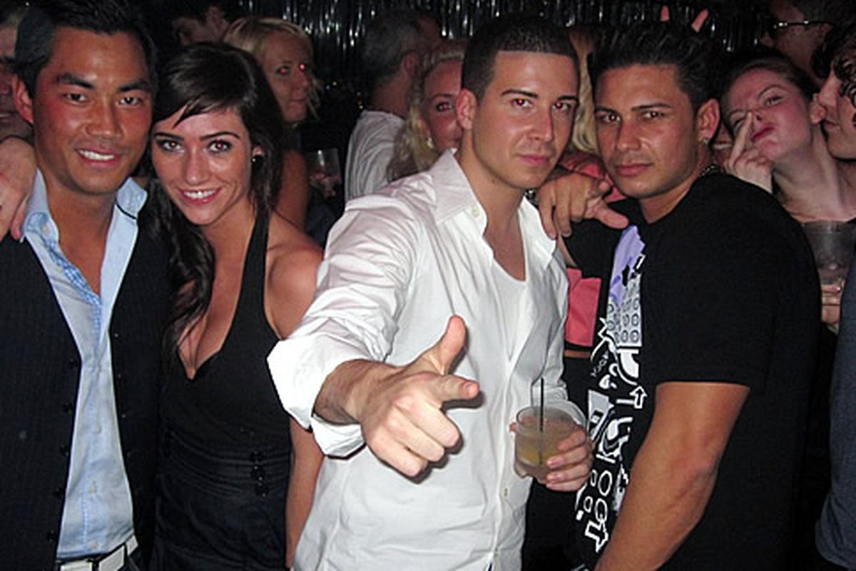 Vinny and Pauly of Jersey Shore at The Greenhouse in NYC 