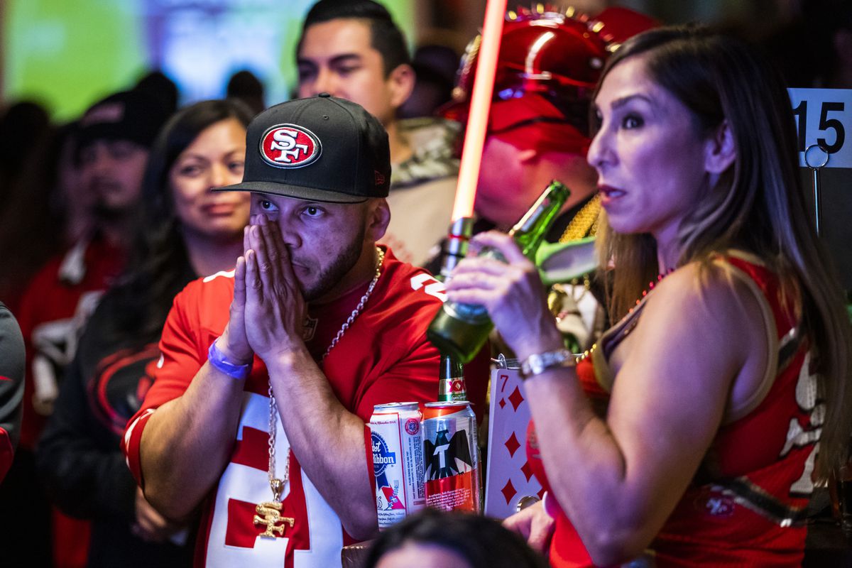 San Francisco 49ers’ Fans Watch Their Team’s Super Bowl LIV Match Up Against The Kansas City Chiefs