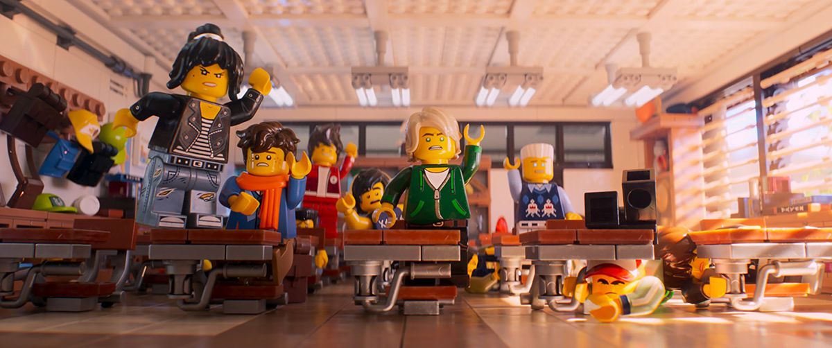 A scene from The Lego Ninjago Movie