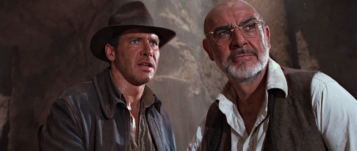 harrison ford and sean connery in indiana jones and the last crusade