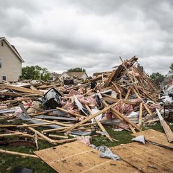 A completely demolished home on Princeton Circle in Naperville's Ranchview neighborhood Monday, June 21, 2021.