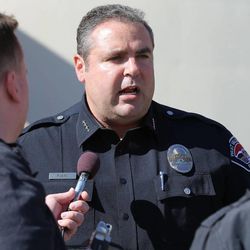 West Valley City Police Chief Lee Russo talks about the importance of the body camera as West Valley police officers receive their new body cameras Wednesday, Feb. 25, 2015, and are instructed on their use. 