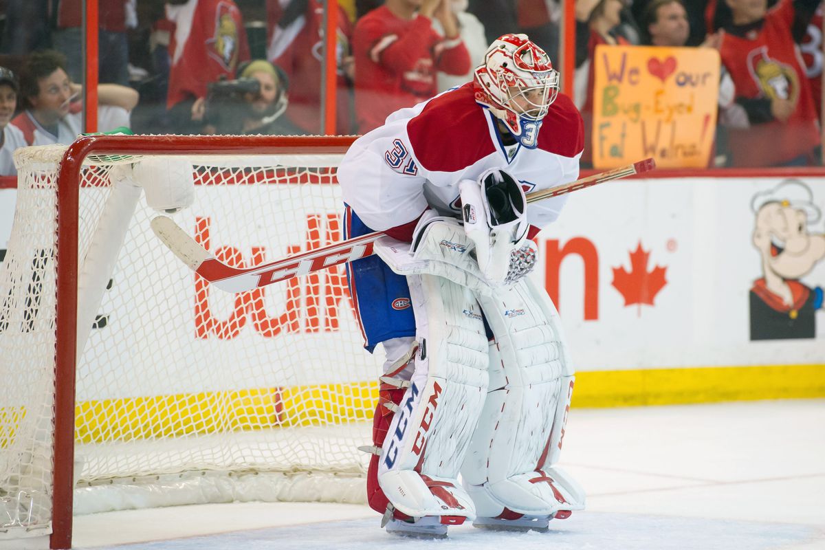 Carey Price anticipates honeymoon discomfort after taking a shot in a tender place.