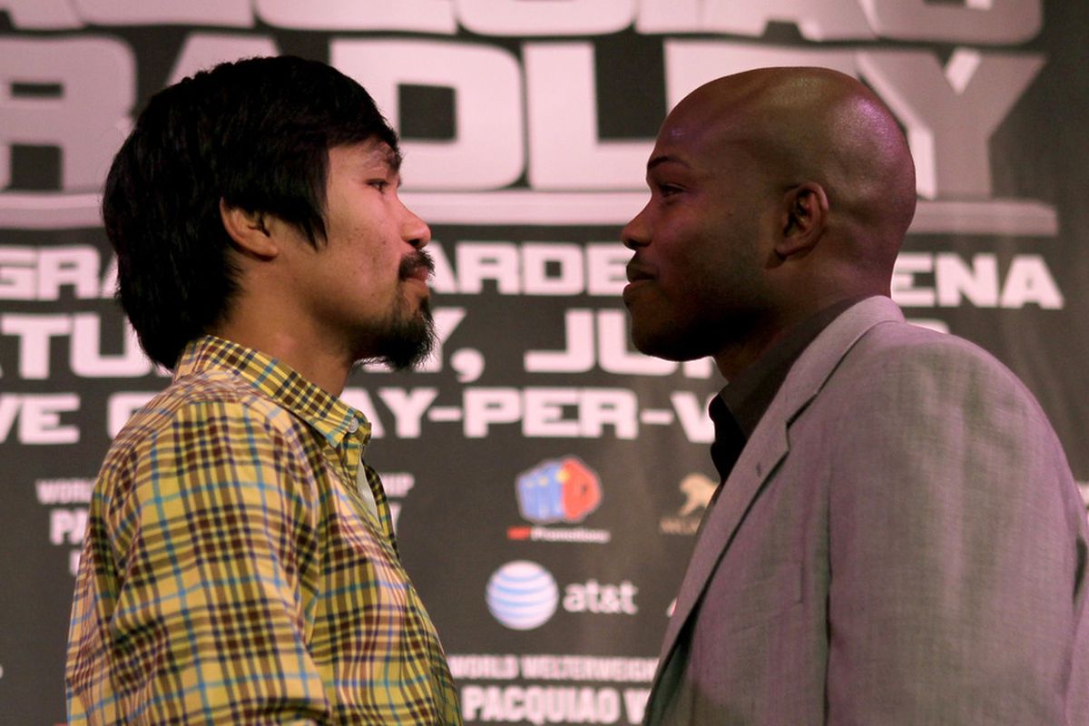 Manny Pacquiao will begin his training camp on April 16 as he gets ready to face Timothy Bradley on June 9. (Photo by Stephen Dunn/Getty Images)