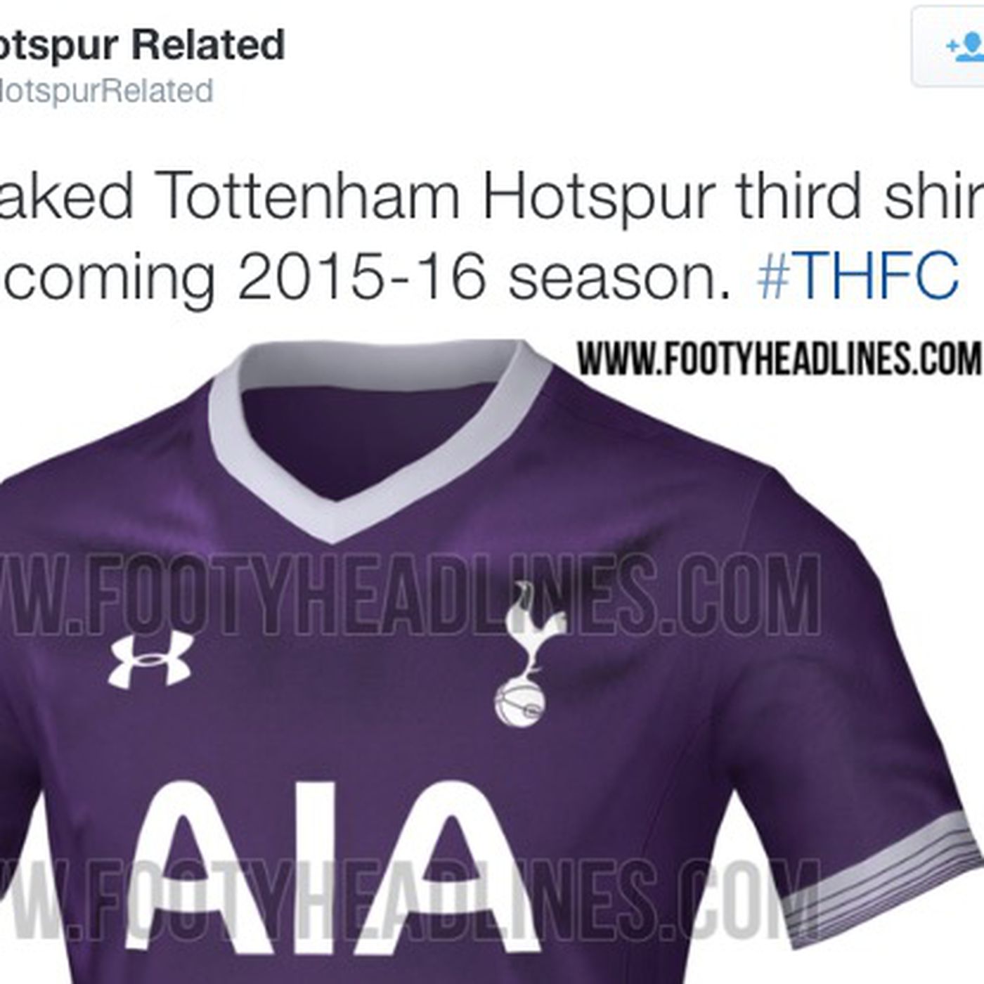 Tottenham reveals 2015-16 third kit: IT'S PURPLE - Cartilage Free Captain