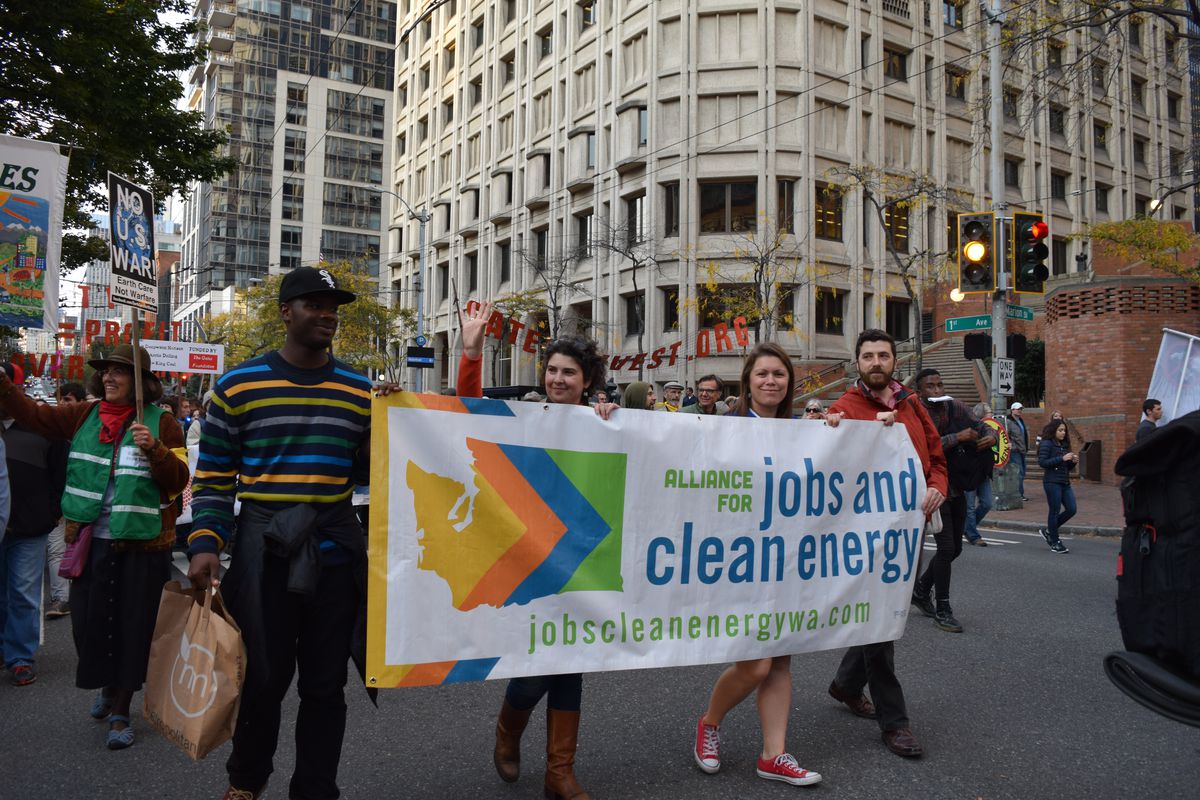 Alliance For Jobs And Clean Energy march