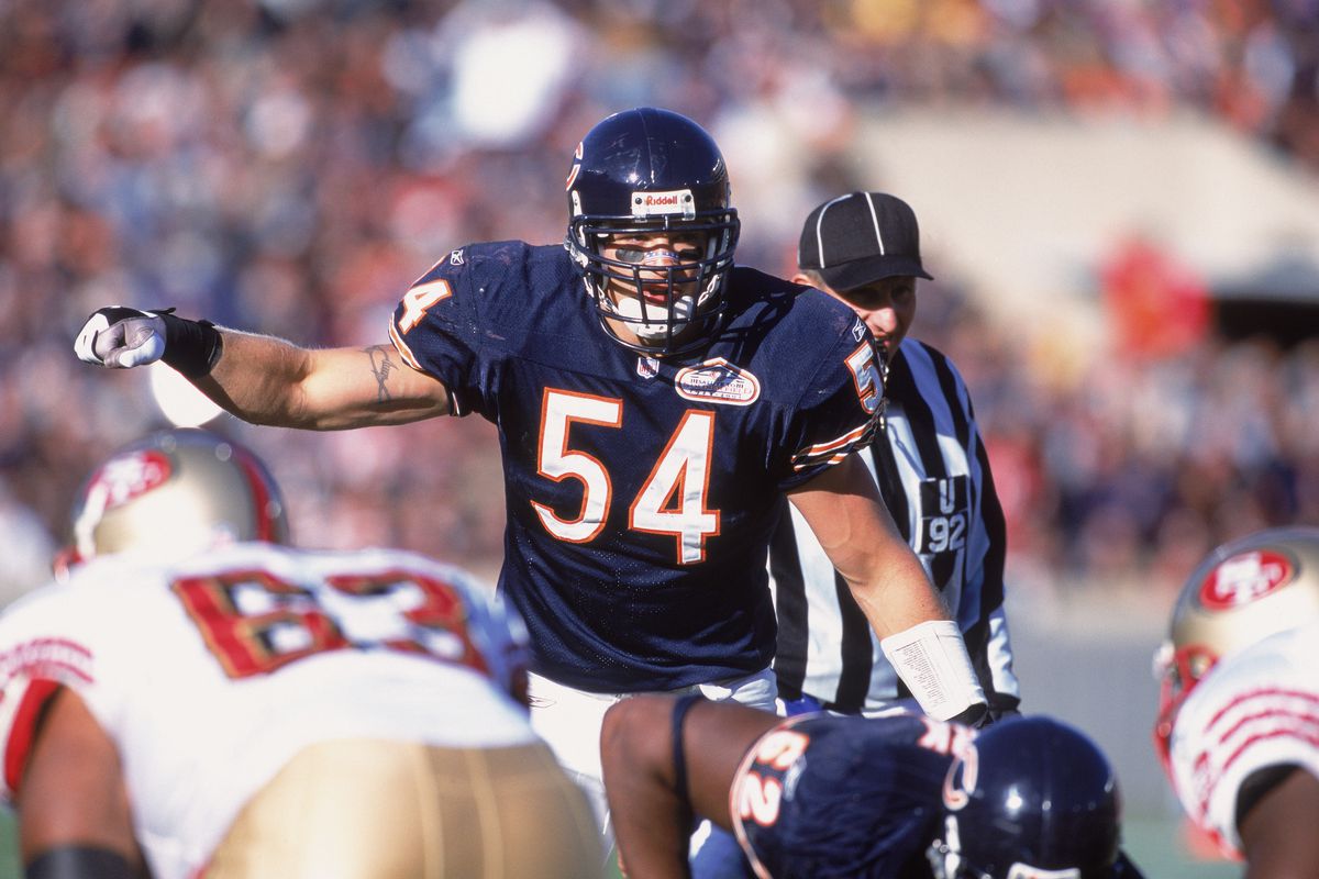 Brian Urlacher directs the defensive secondary