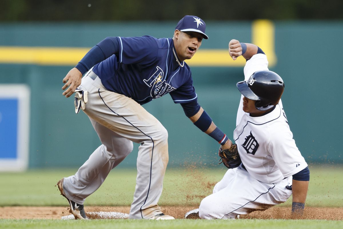 Miguel Cabrera caught stealing June 5, 2013 against the Rays