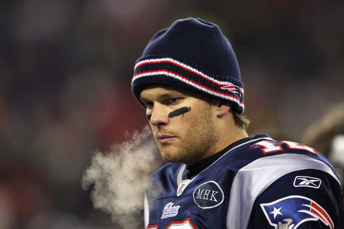 Tom Brady of the New England Patriots. (Photo by Al Bello/Getty Images)