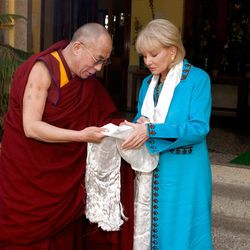 Barbara Walters, right, interviews the Dalai Lama for the 2005 special "Heaven: Where Is It? How Do We Get There?"