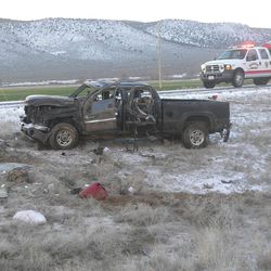 A Nevada woman was killed in a car accident near Beaver on Saturday while traveling to Salt Lake City for her mother's funeral, police said.