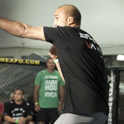 B.J. Penn at UFC 118 media workouts