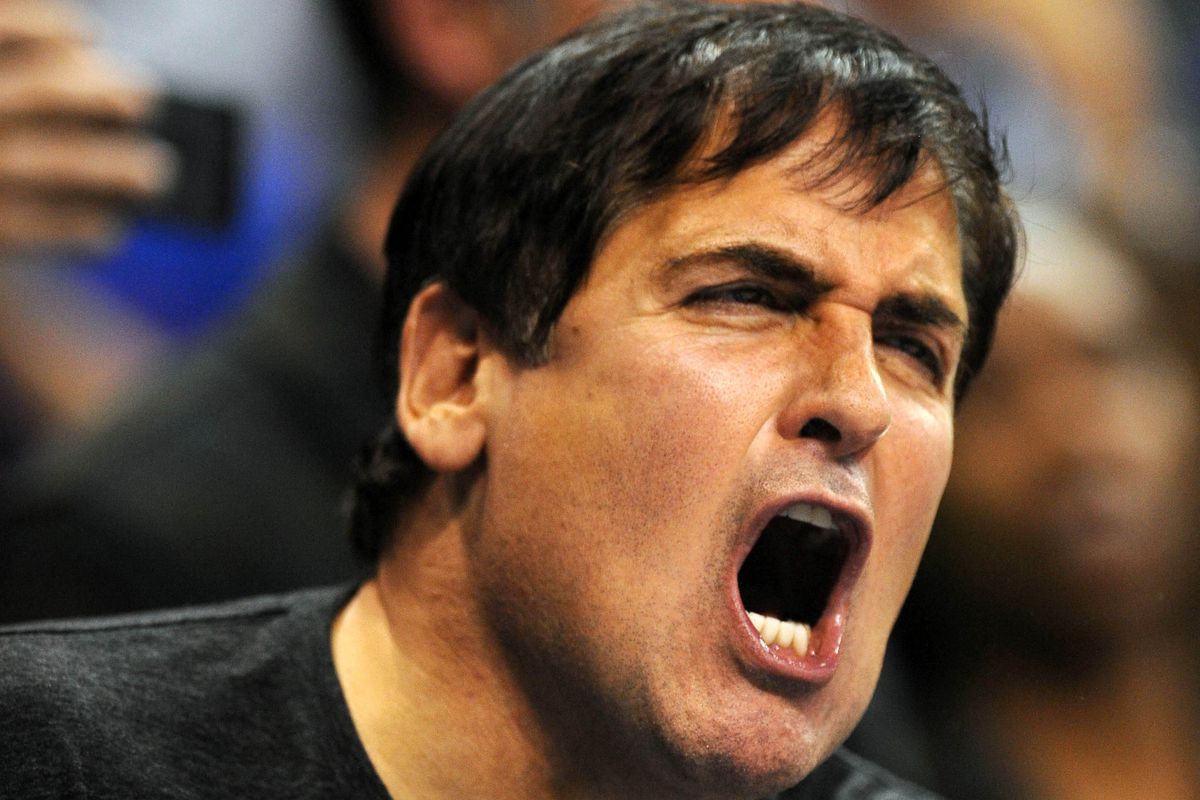 Mark Cuban was not happy with his team's performance last night in Oklahoma City