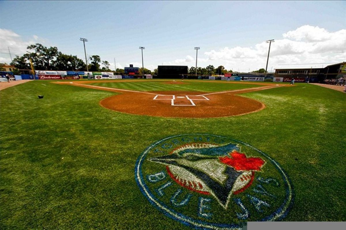March 8, 2012; Dunedin, FL, USA; A general view of the field before a spring training game between the Toronto Blue Jays and the New York Yankees at Florida Auto Exchange Stadium. Mandatory Credit: Derick E. Hingle-US PRESSWIRE