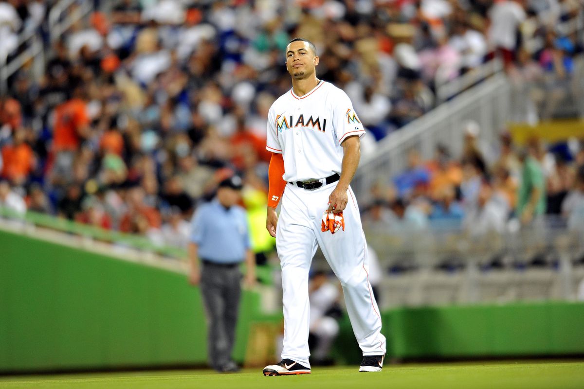 Giancarlo Stanton may be disappointed with the lineup protection around him, but it should not affect his game.