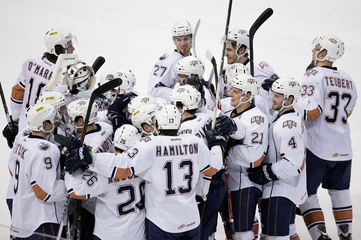 The Oklahoma City Barons are celebrating a successful first half to their season.
