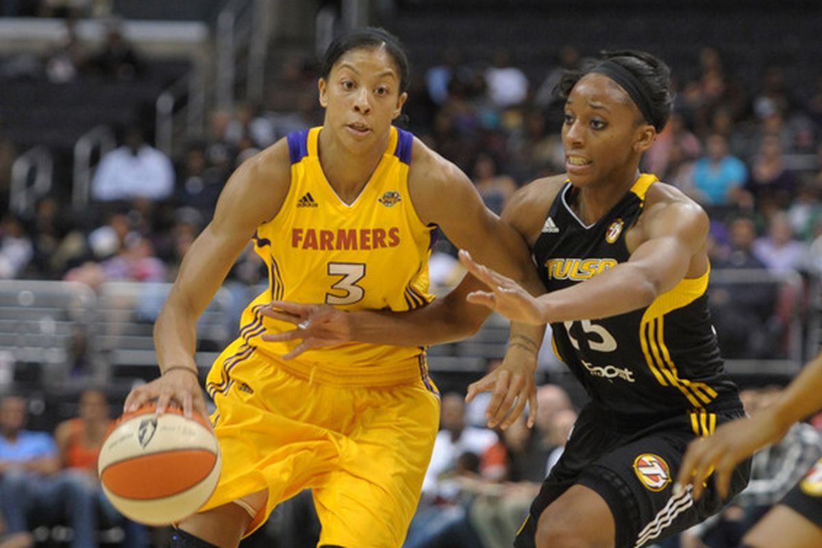 Yeah, this is the only photo of Glory Johnson we have as a pro, but she is the Shock's best player this year, easily.