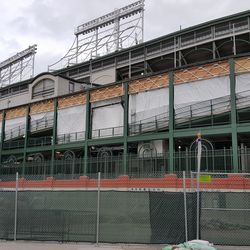 West side of ballpark