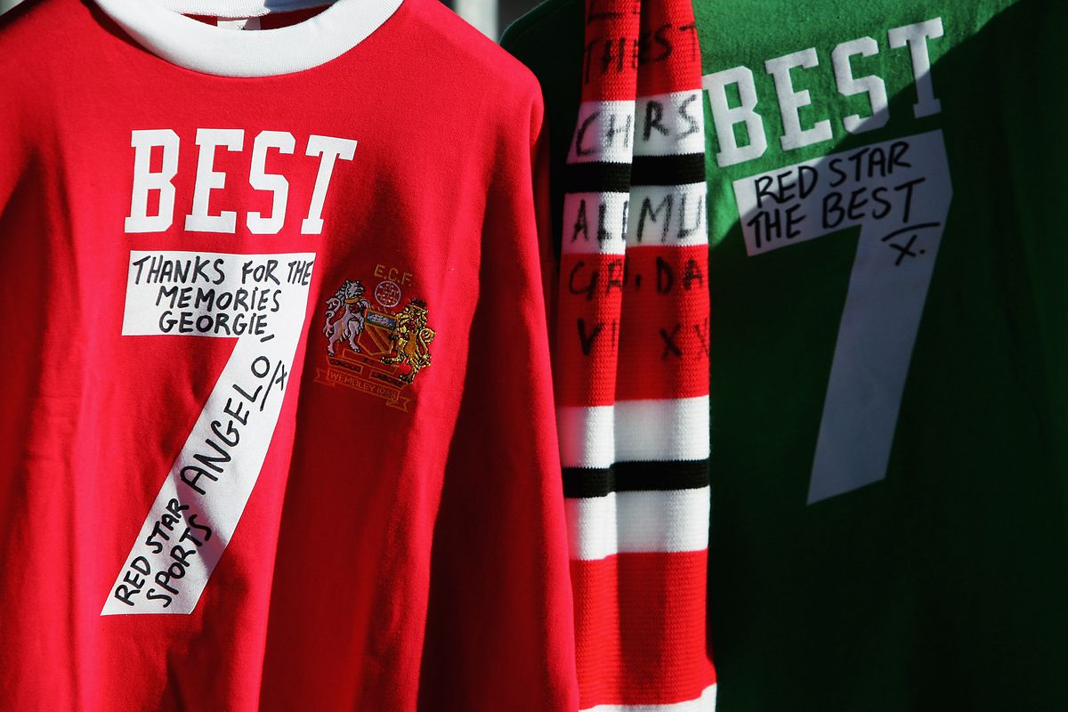 Floral Tributes at Old Trafford for George Best