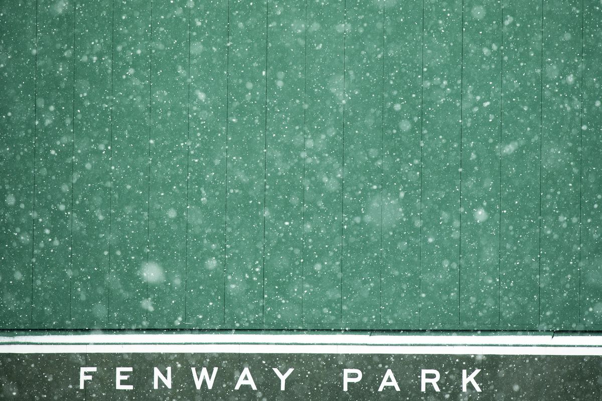 Fenway Park Snow Fall