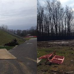 <strong>March 2017:</strong> The conditioning hill that had been in Berea since 1992 was razed. Bill Belichick initiated the hill back then, when it was used for conditioning, punishment, and rehab.