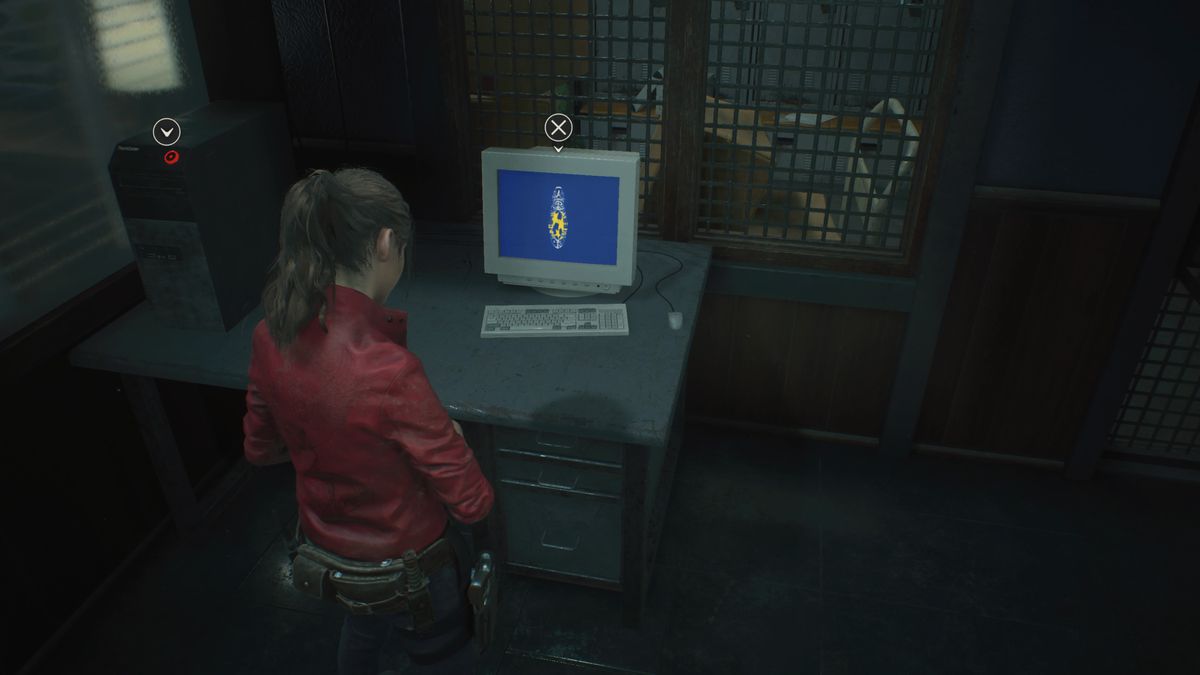 Resident Evil 2 STARS office computer