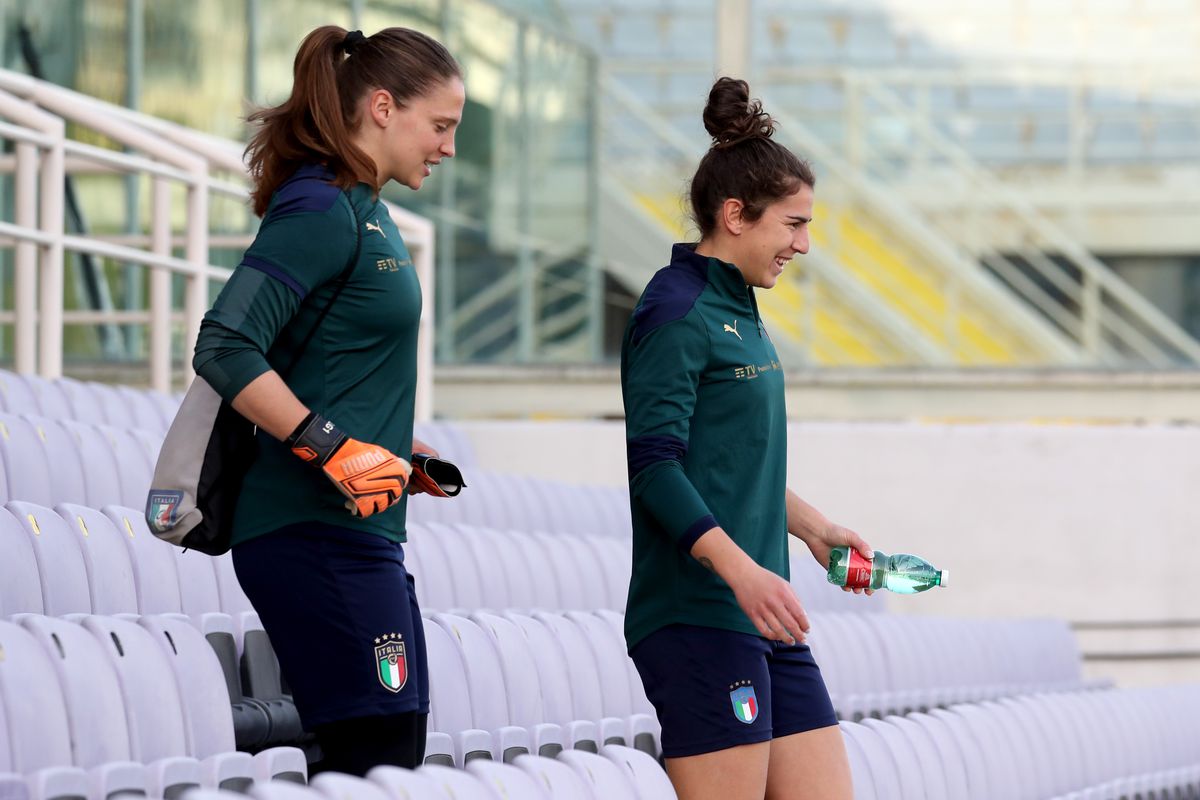 Italy Women Training Session &amp; Press Conference