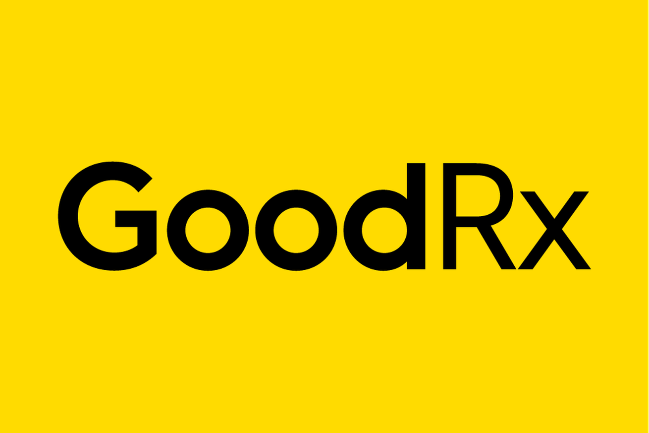 GoodRx logo on a yellow background
