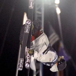 Taylor Seaton (USA) competes during the men's halfpipe competition at Park City Mountain Resort on Saturday, Jan. 18, 2014.