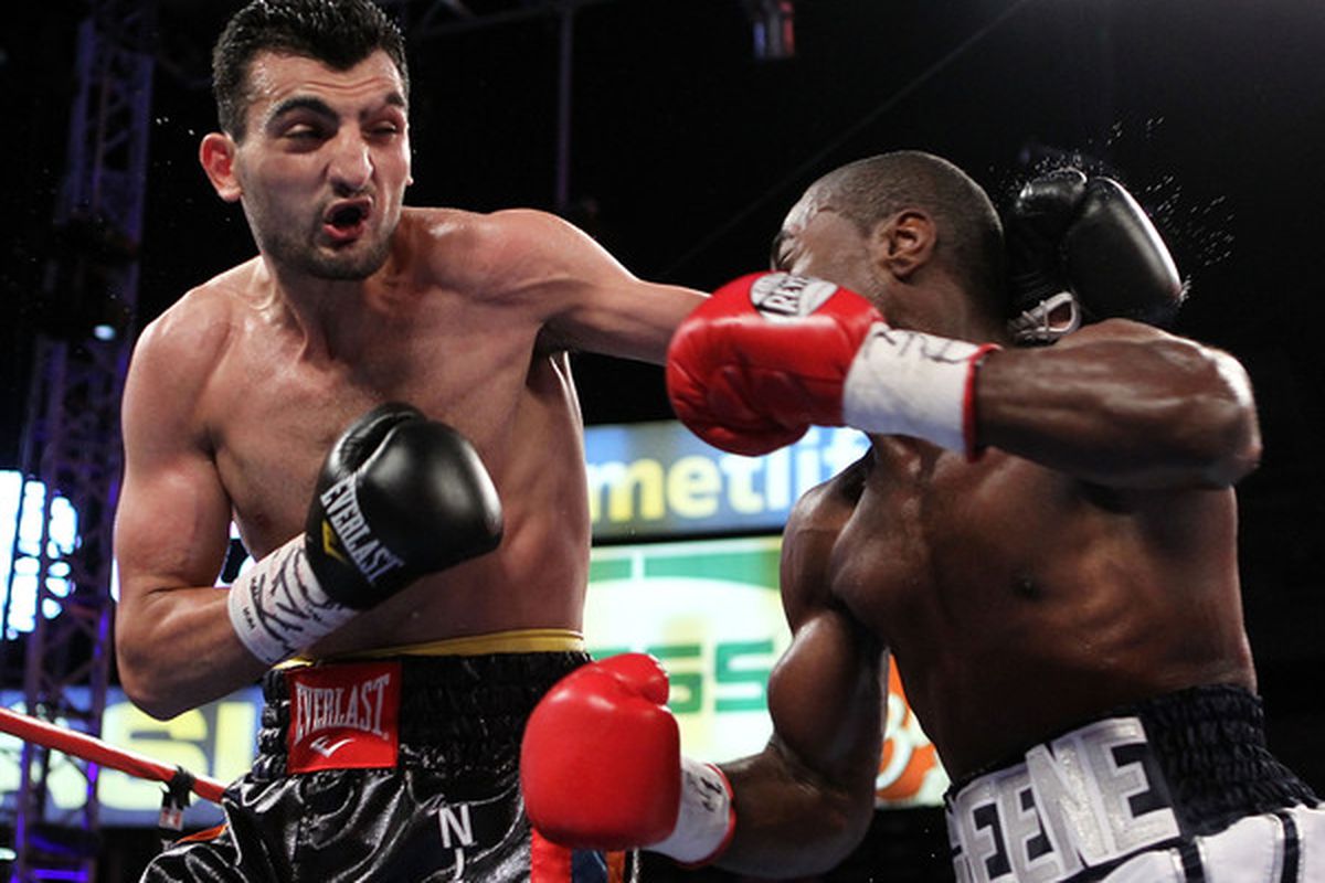 Vanes Martirosyan's latest challenge is just more talk. (Photo by Al Bello/Getty Images)