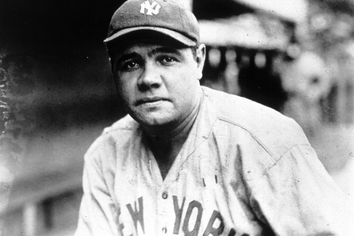 American baseball player George Herman Ruth (1895 - 1948) known as ‘Babe’ Ruth.