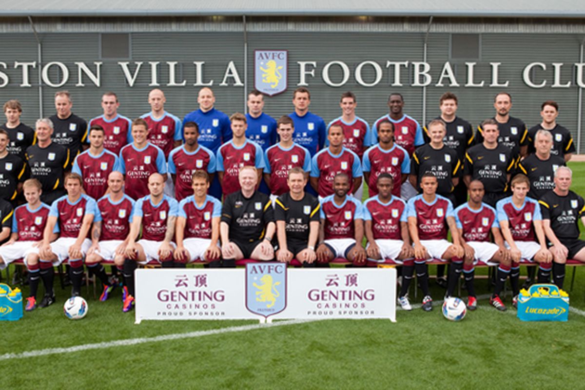 2011-2012 Aston Villa Team Photo -- Courtesy of Aston Villa Official Site.