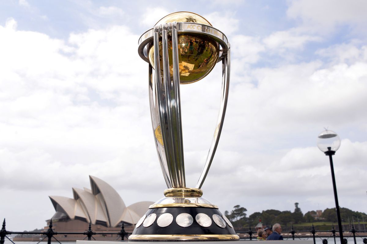 The Cricket World Cup trophy.
