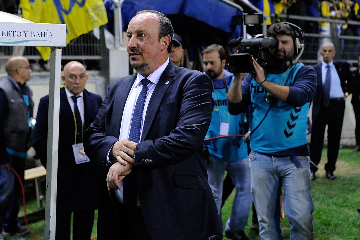 Benitez before the match against Cadiz, unaware Cheryshev should not be playing