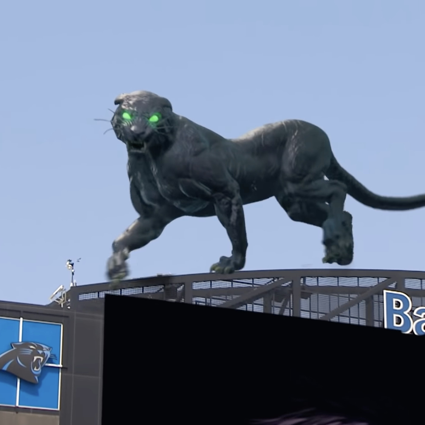 Here's the tech behind the Carolina Panthers' giant AR cat - The Verge