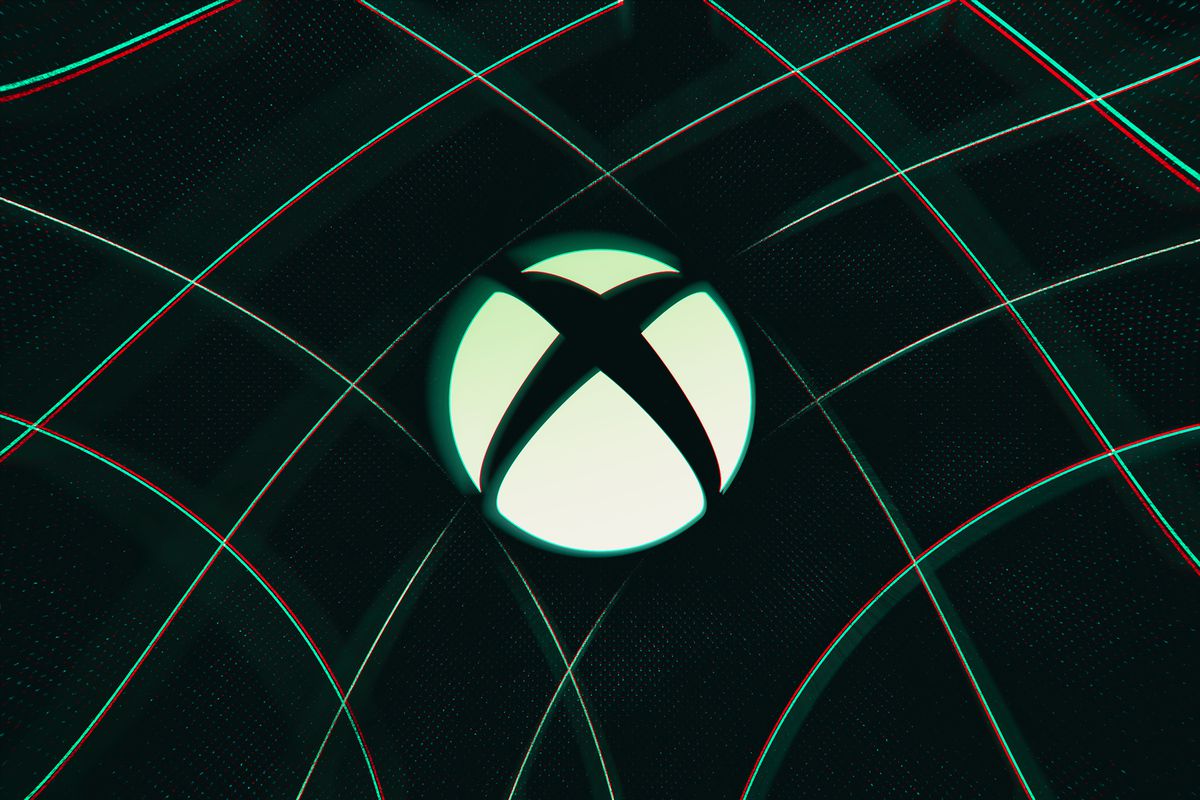 Koyu yeşil bir arka plana karşı Xbox logosu (üzerinde X bulunan beyaz bir küre).