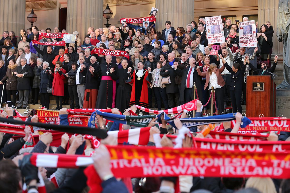 A Vigil Is Held For The 96 Victims Of Hillsborough