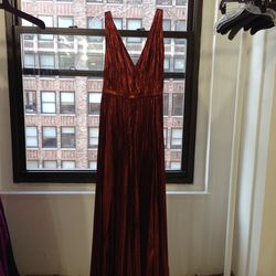 Lurex chiffon gown, $2,125