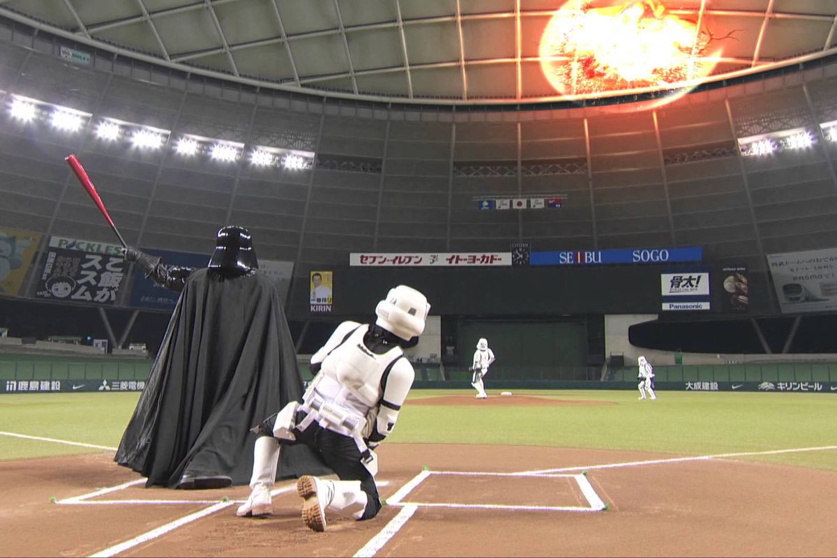Darth Vader goes yard