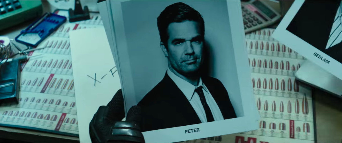 A screenshot from the second trailer for Deadpool 2.