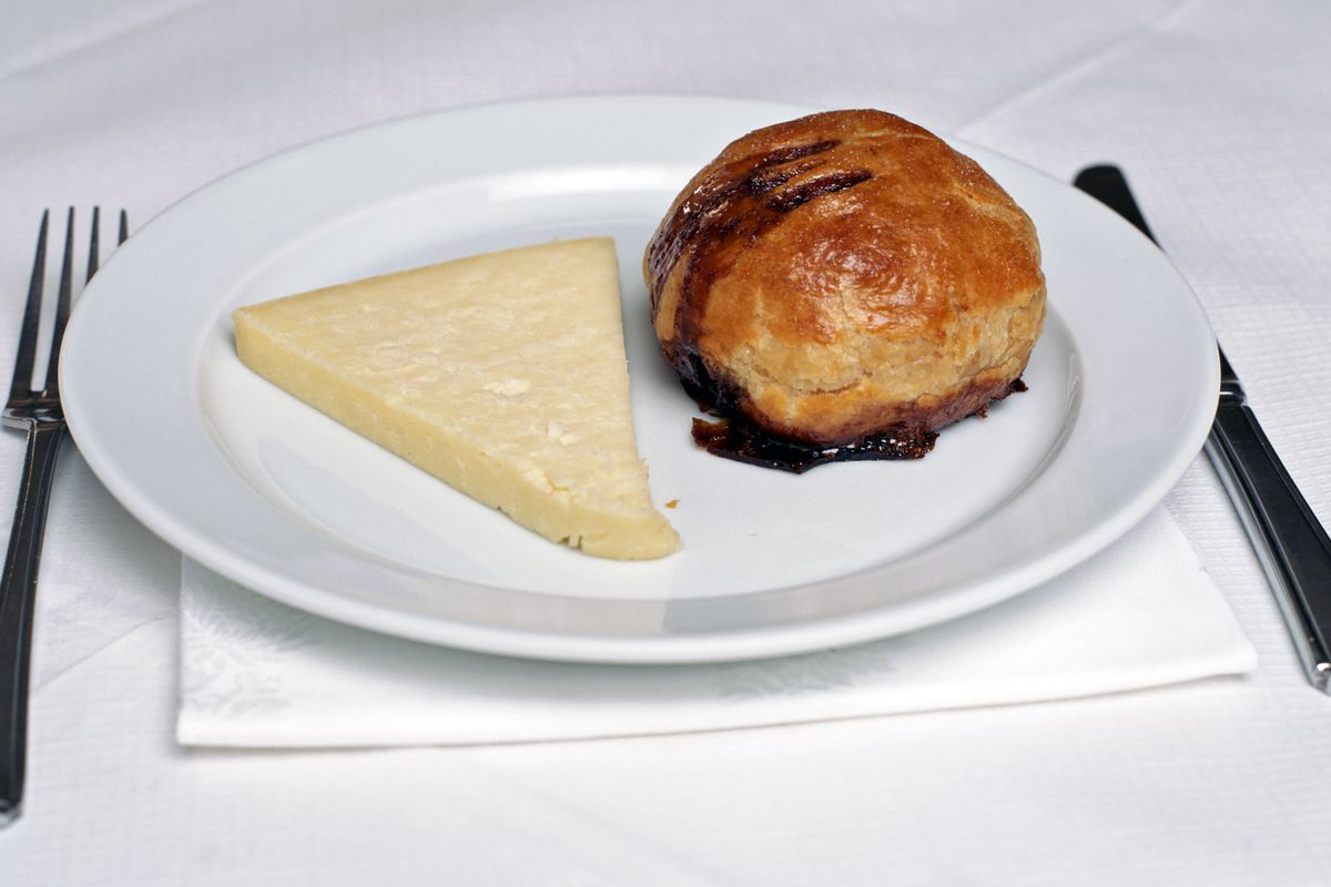 Eccles cake and Lancashire cheese at the new St. John Bakery to open in Neal’s Yard, Covent Garden, London