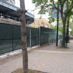 5:30 p.m. The new Sheffield gate is located away from Murphy's sidewalk cafe - 