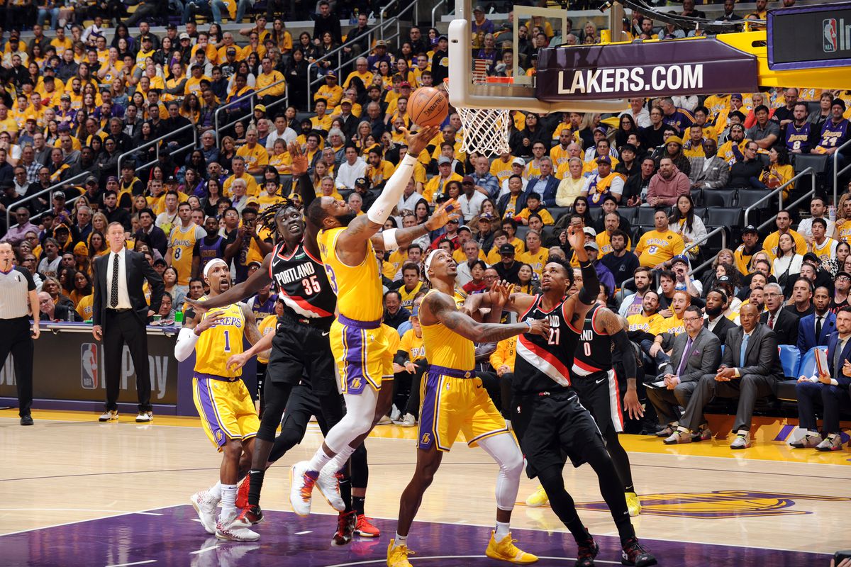 Portland Trail Blazers v Los Angeles Lakers