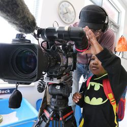 Iven plays with photojournalist Brandon Whitworth's camera at Head Start in South Salt Lake on Thursday, Sept. 29, 2016. The state's latest report on intergenerational poverty released Thursday found one-third of Utahns experiencing intergenerational poverty are spending half of their household incomes on housing.
