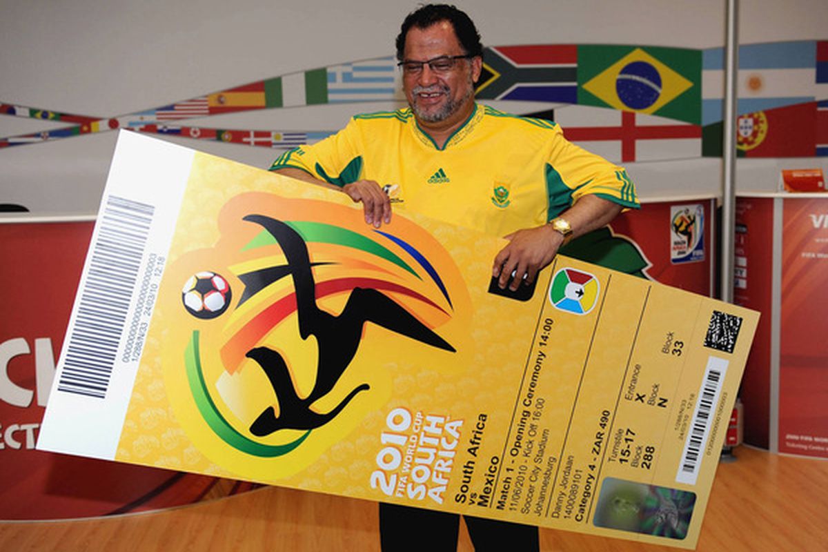 Giant tickets aren't the only things baseball should follow the World Cups's lead on.  (Photo by 2010 FIFA World Cup Organising Committee South Africa via Getty Images)