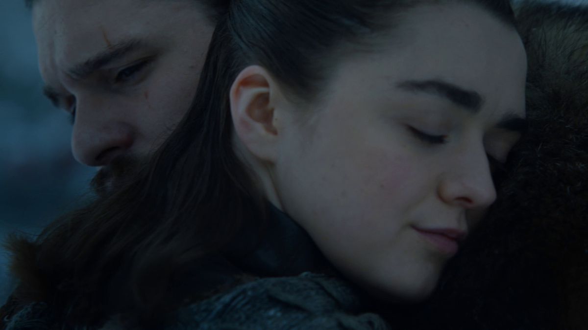 Game of Thrones S08E01 Jon and Arya