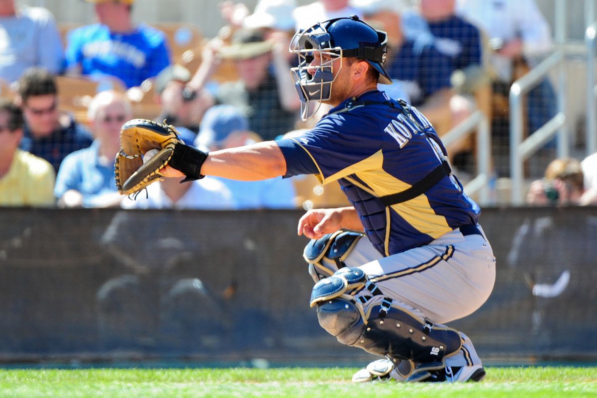 George Kottaras (seen here) and Jonathan Lucroy have been two of the Brewers most productive players this spring.