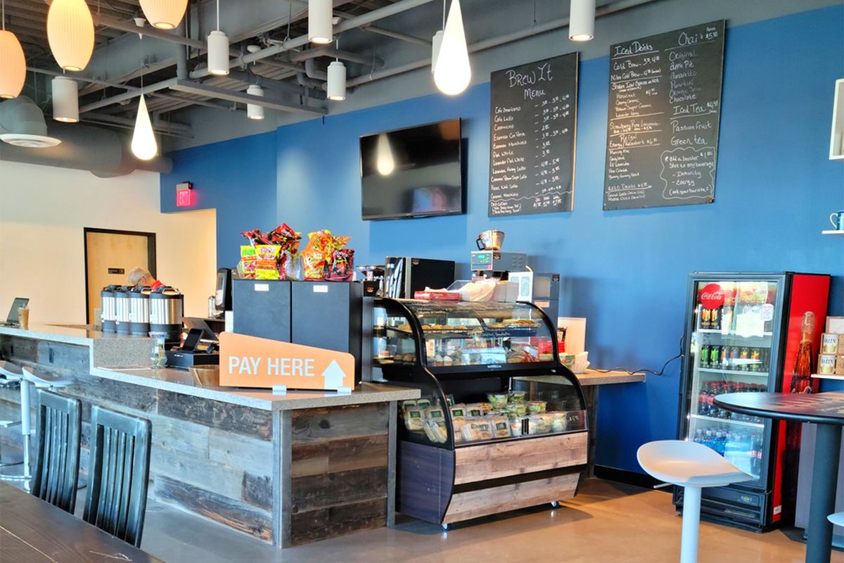 The interior of the new, downtown Brew it Coffee House on Bridger Avenue.