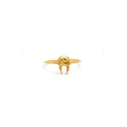 <a href="http://www.my-wardrobe.com/rachel-boston/tiny-stag-ring-532572">Tiny Stag Ring</a> by Rachel Boston, $82.50 (was $110.01)