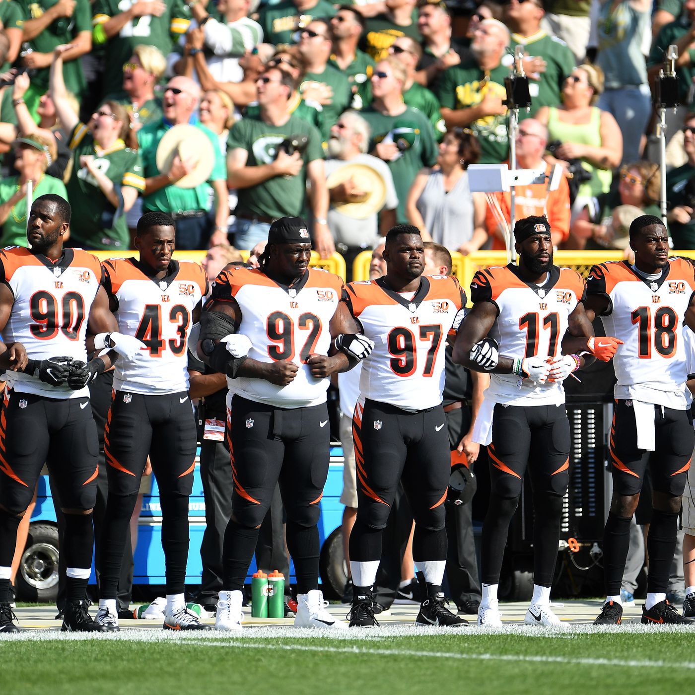 Here's why current, former Bengals players say they didn't take a knee  during anthem